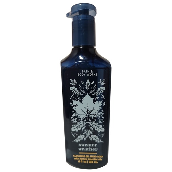 New Sweater Weather Cleansing Gel Hand Soap 8 oz Bath and Body Works Natural Oil - Picture 1 of 6